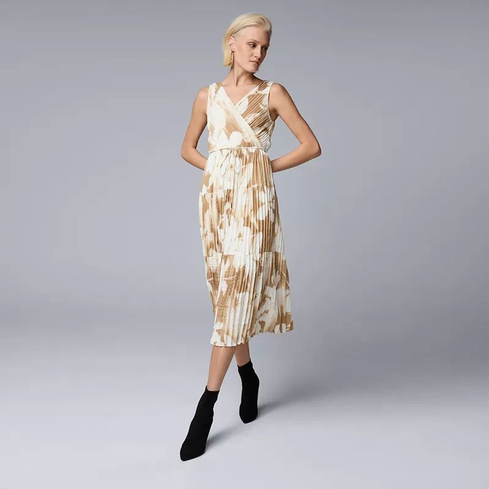 Simply Vera - Vera Wang Double-V Maxi Dress - Size: M - NWT